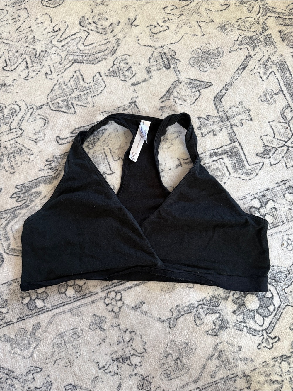 Gilligan & O'Malley Black Cross-Back Nursing Bra